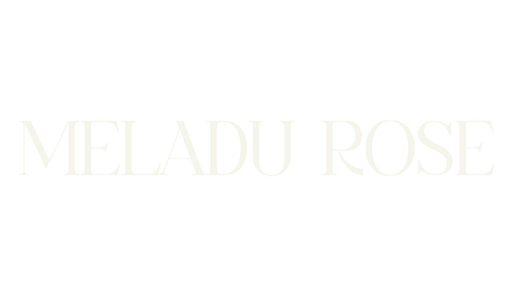 MELADU ROSE, serif font preview
