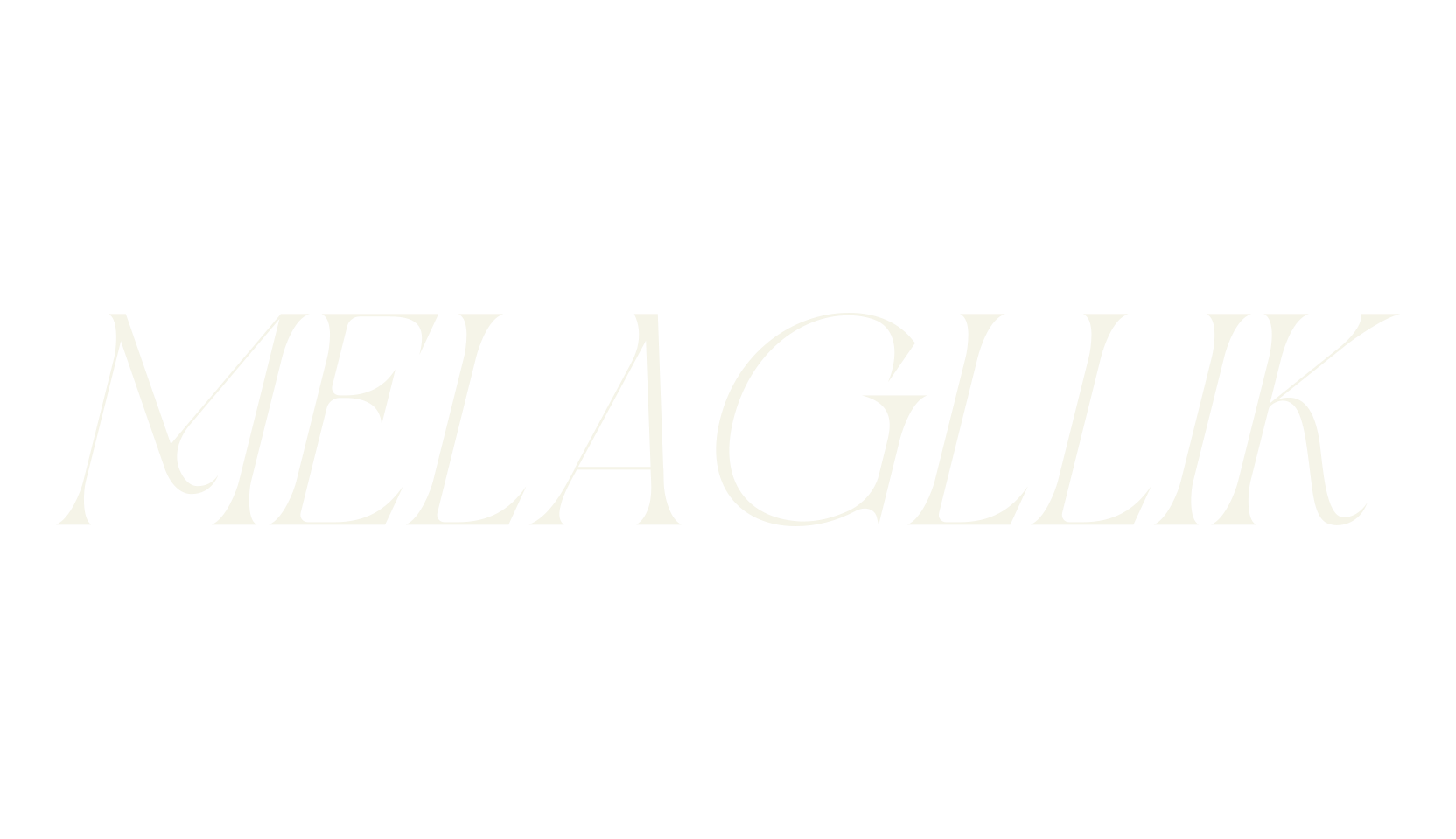 MELAGLLIK, luxury font preview