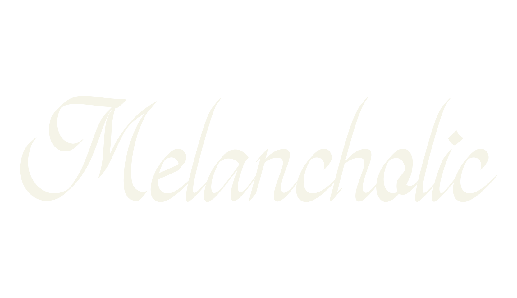 Melancholic, calligraphy font preview