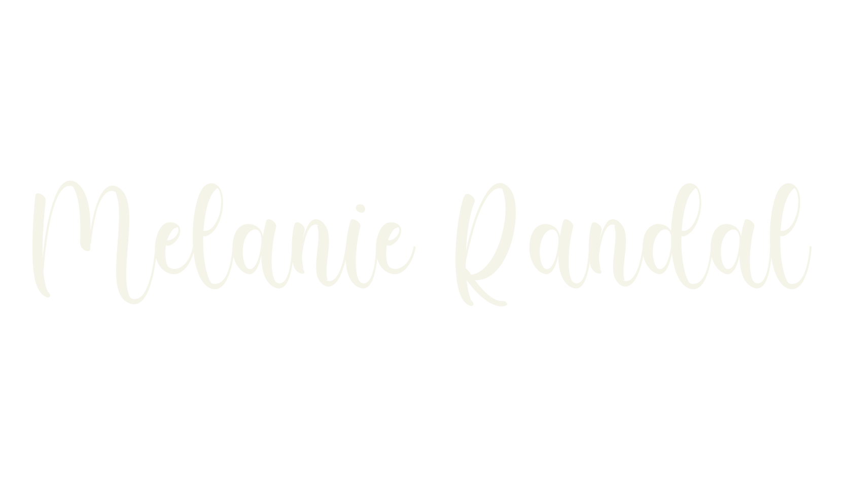 Melanie Randal, calligraphy font preview