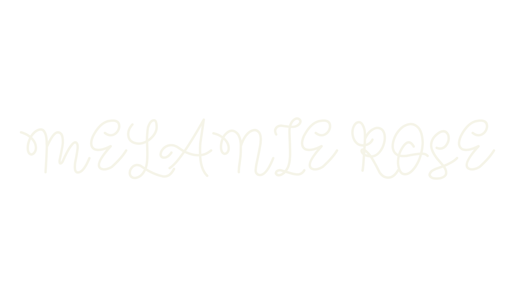 MELANIE ROSE, curly font preview