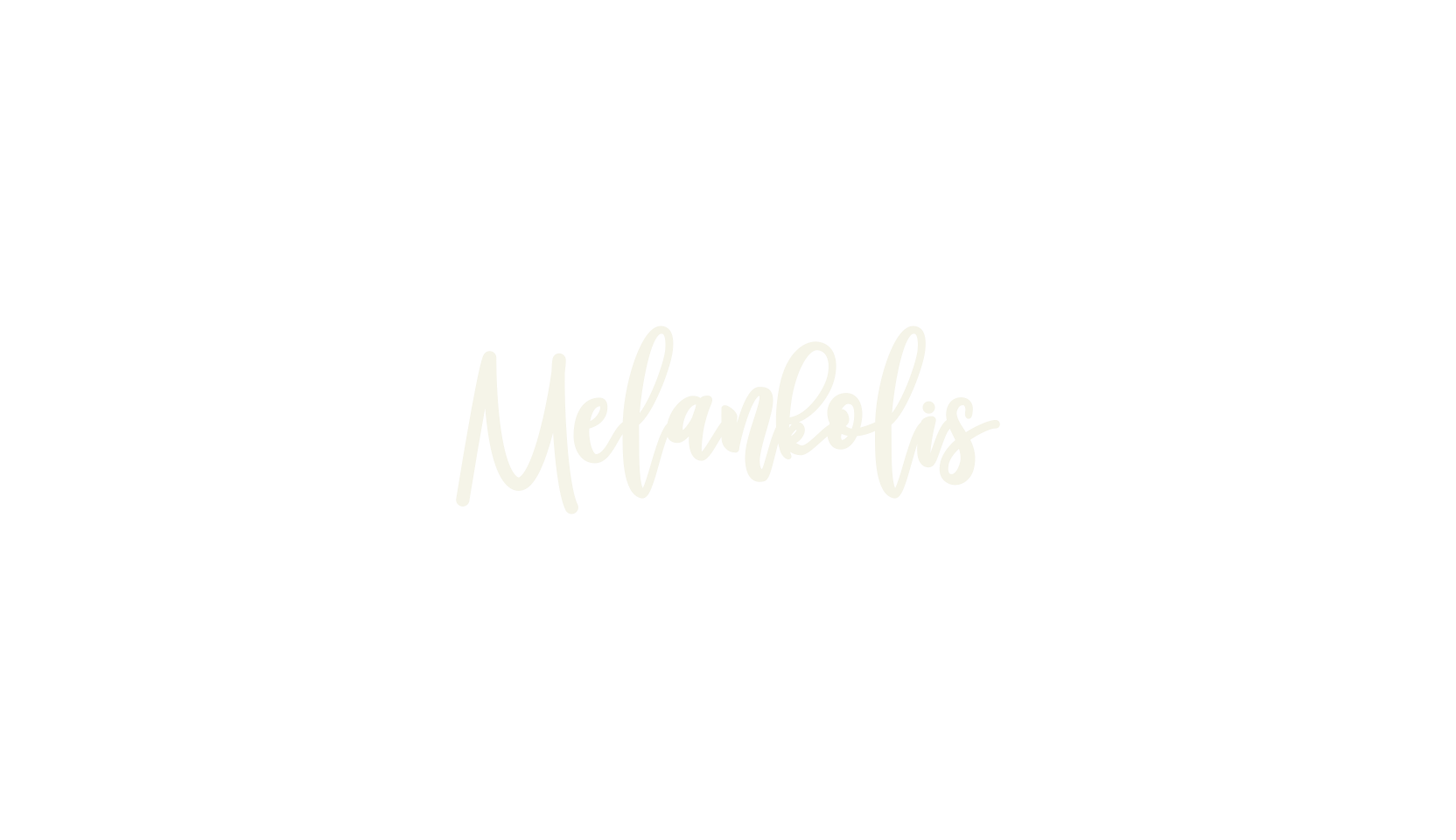 Melankolis, cursive font preview