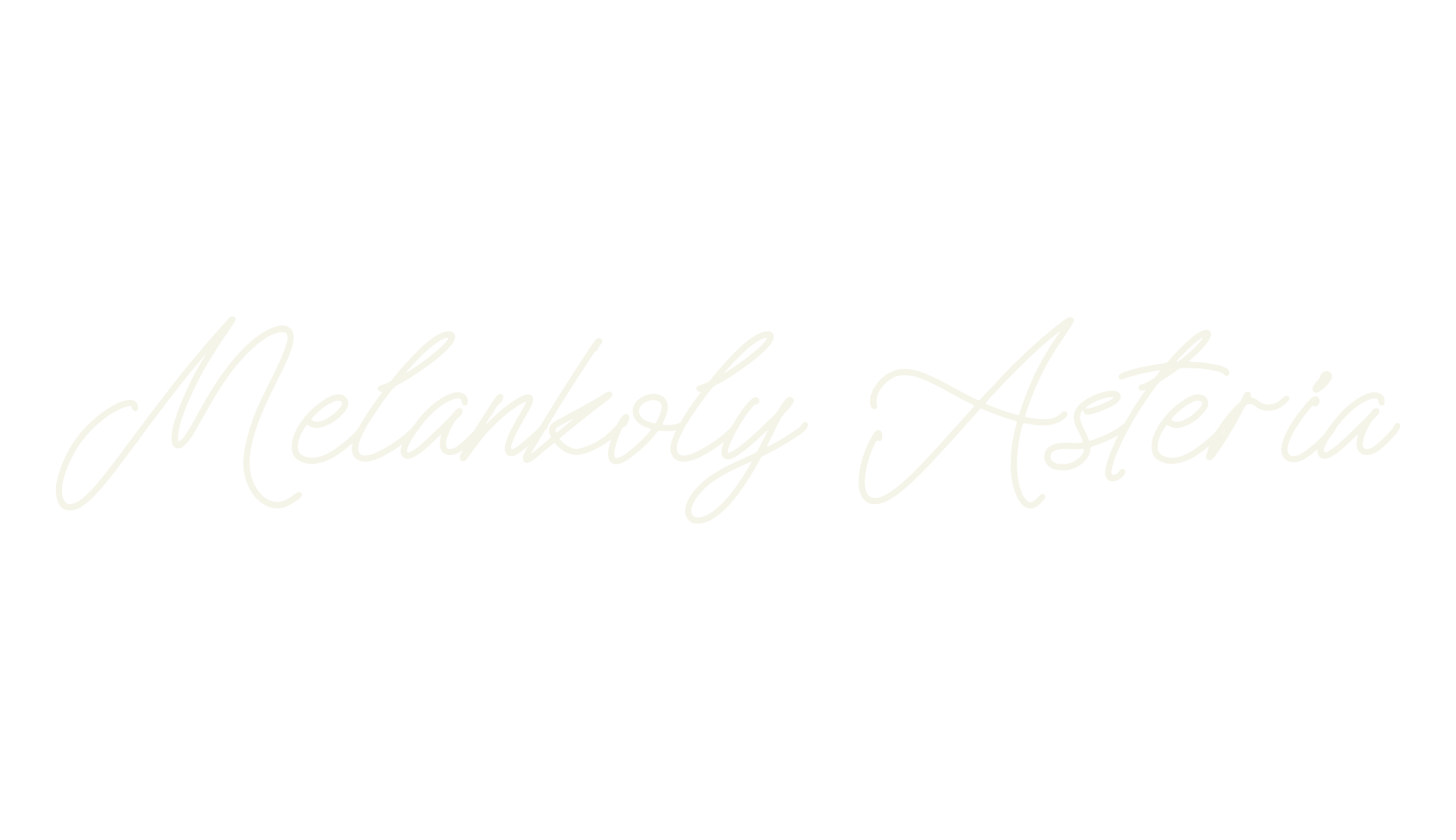 Melankoly Asteria, script font preview