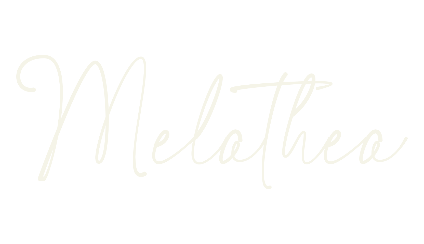 Melathea, cursive font preview