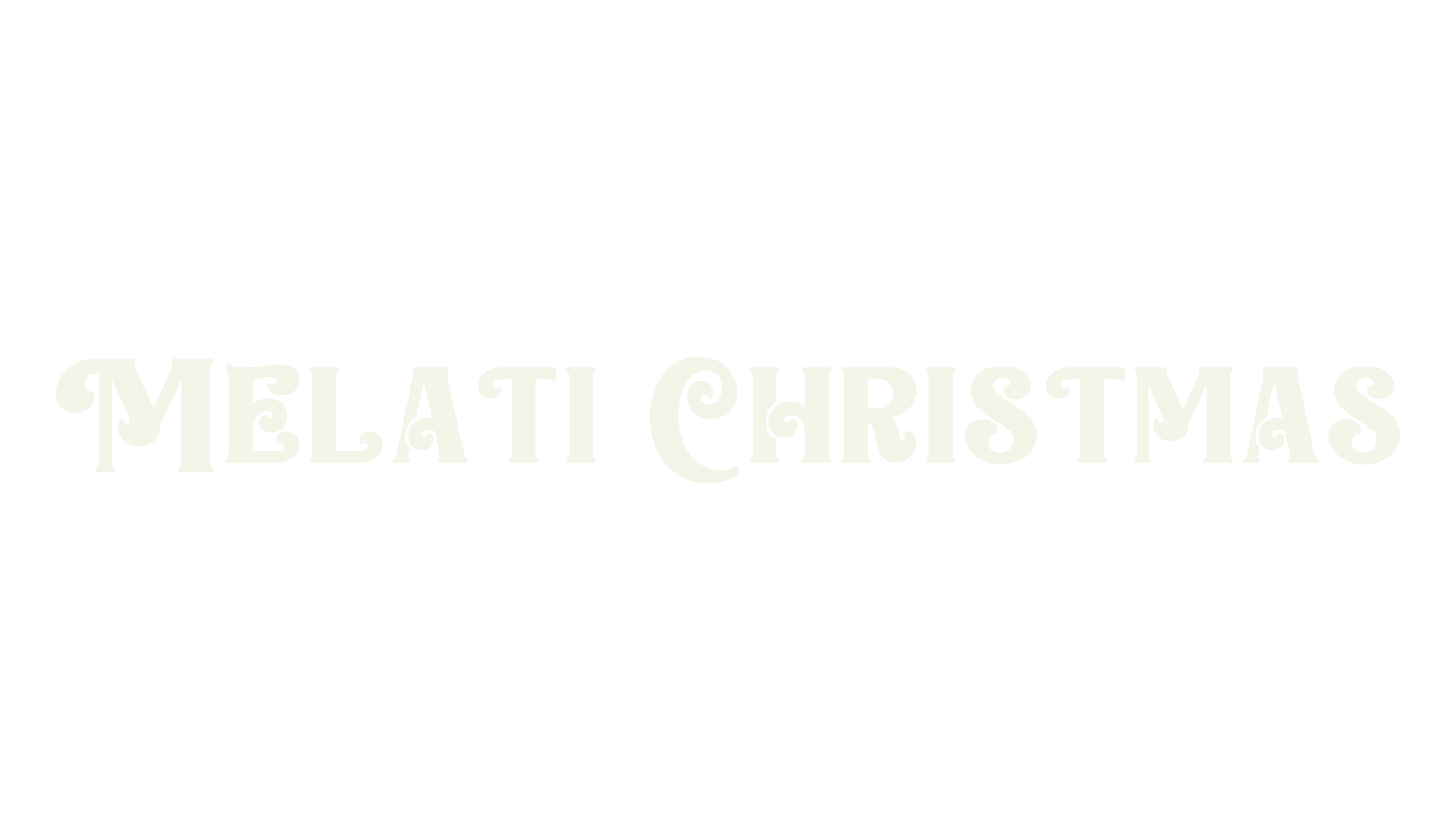 Melati Christmas, christmas font preview