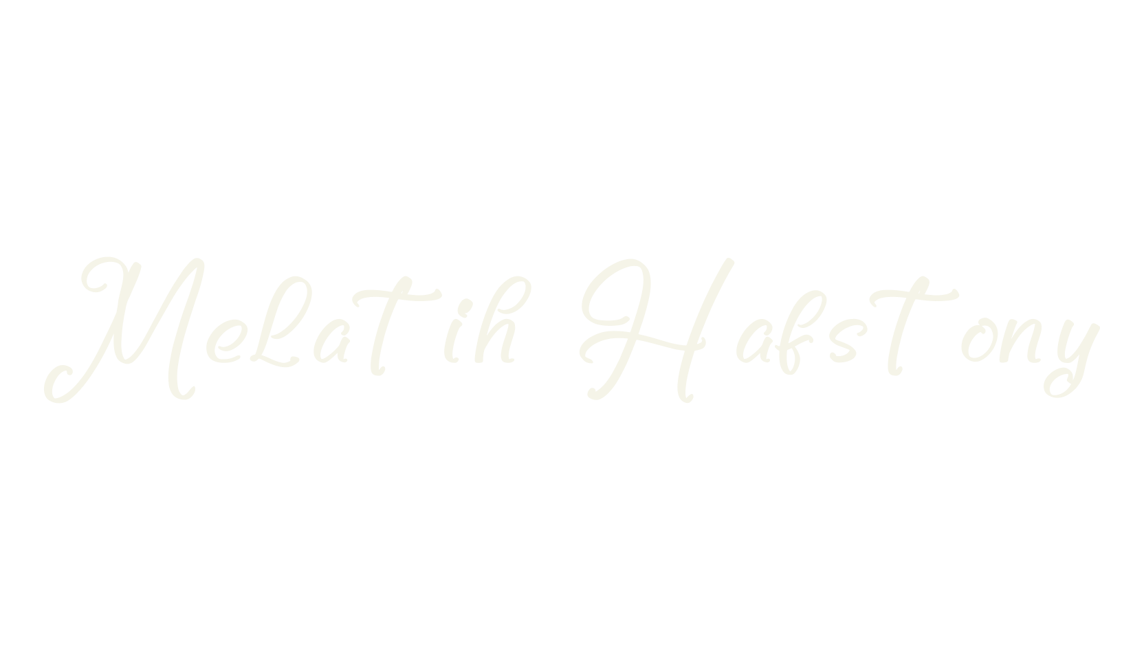 Melatih Hafstony, script font preview