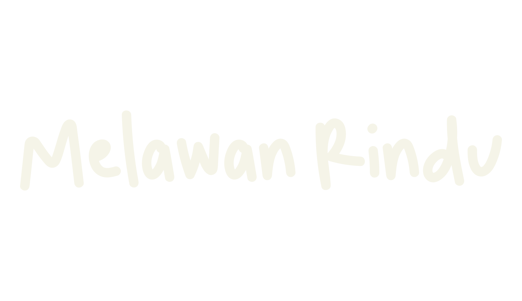 Melawan Rindu, cute font preview