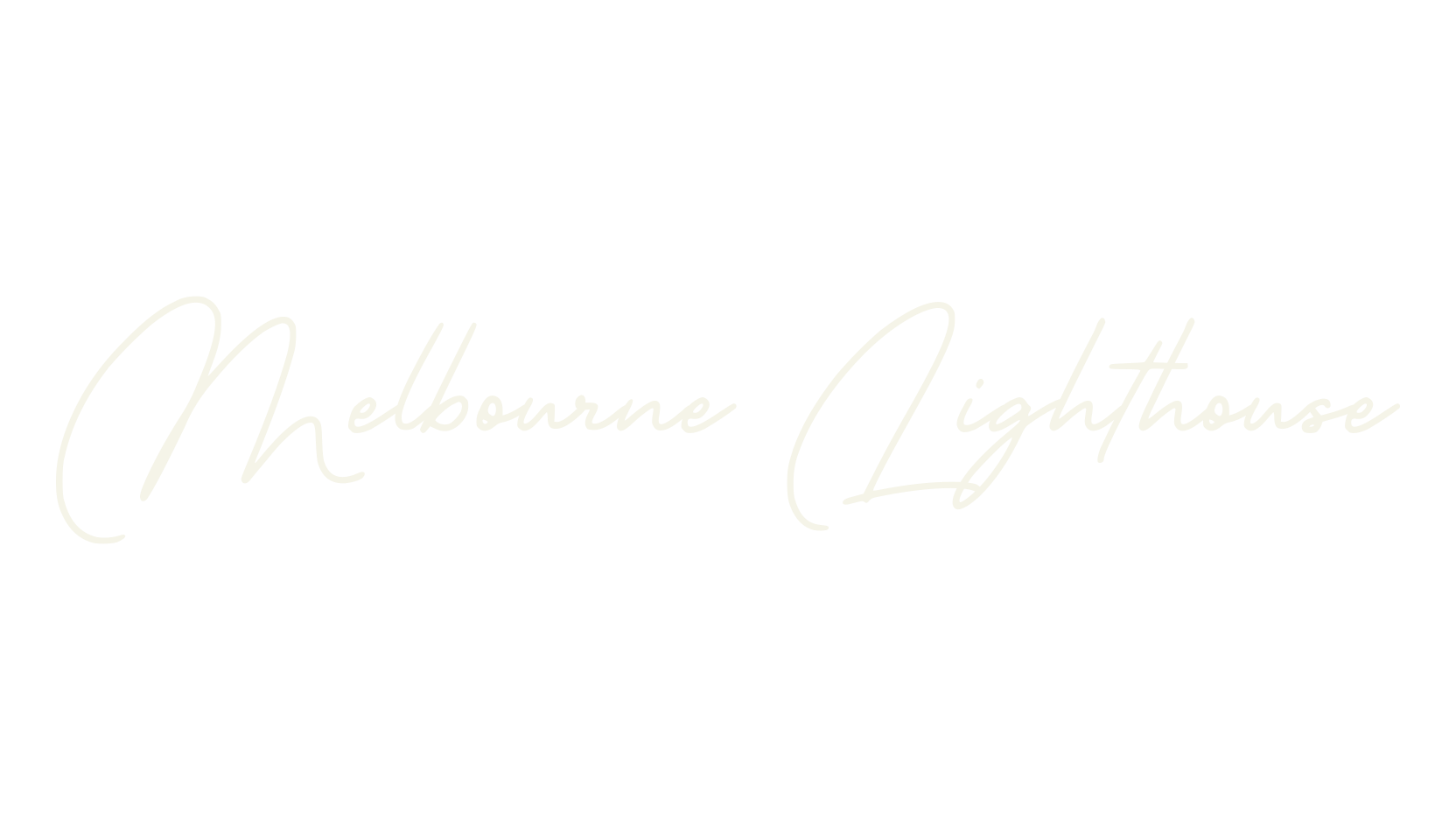 Melbourne Lighthouse, fancy font preview