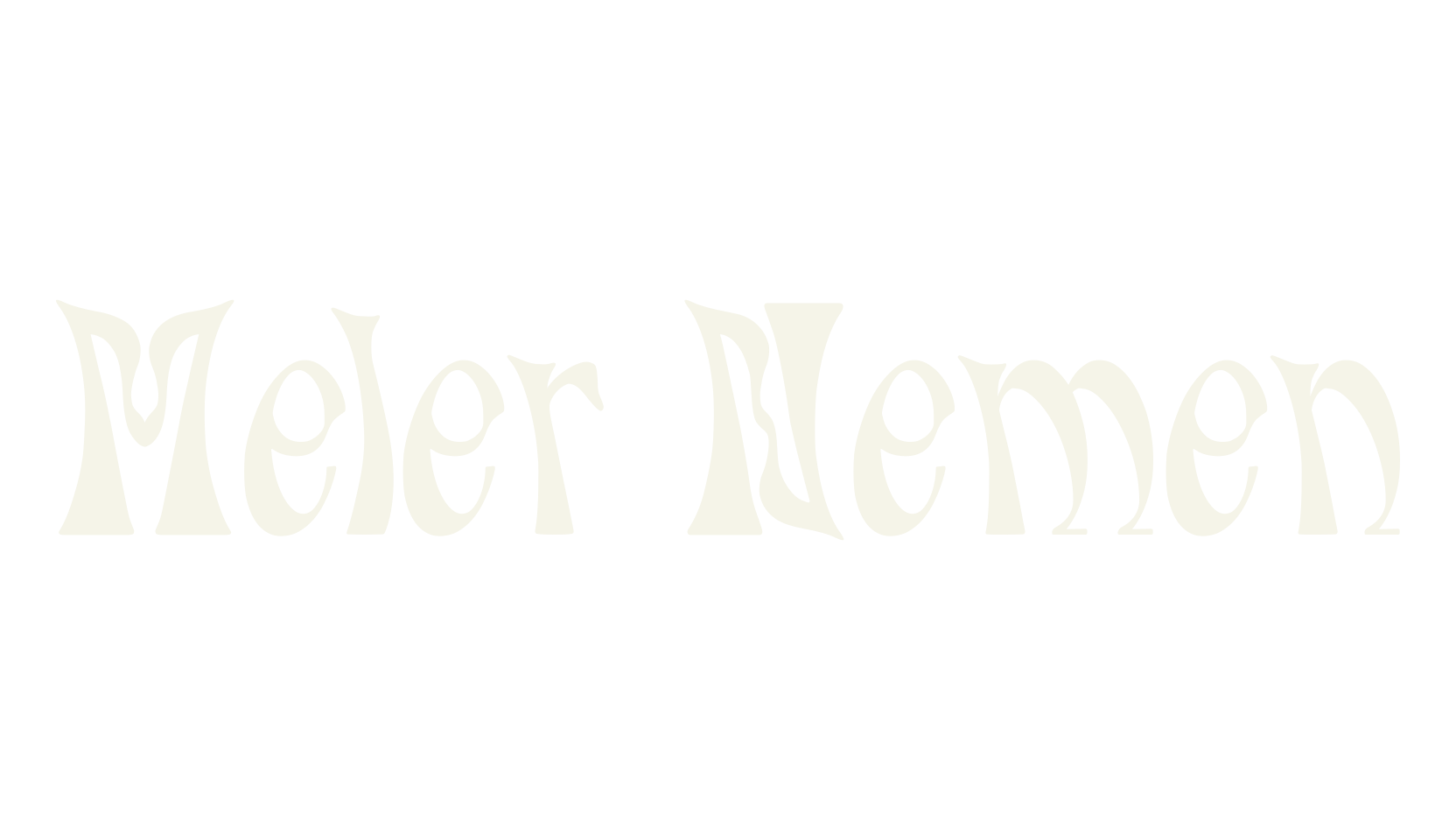 Meler Nemen, psychedelic font preview