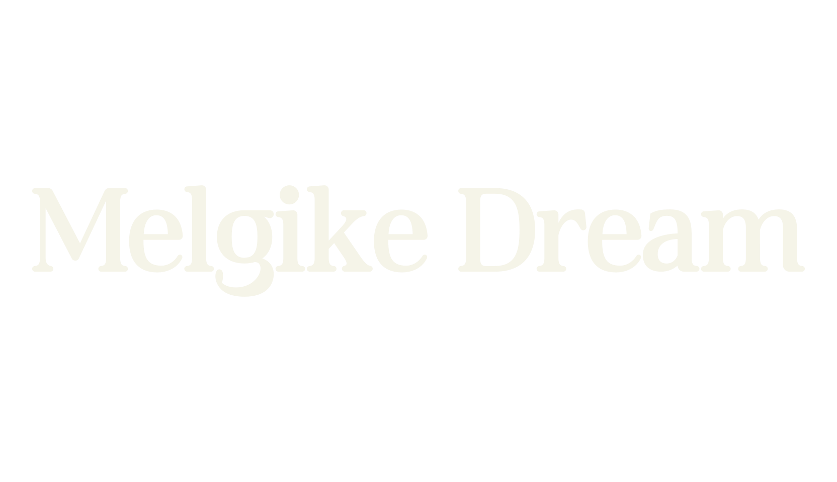 Melgike Dream, serif font preview