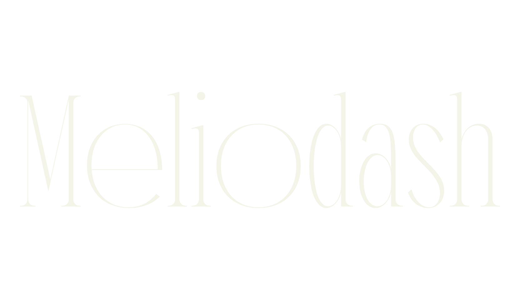 Meliodash, serif font preview