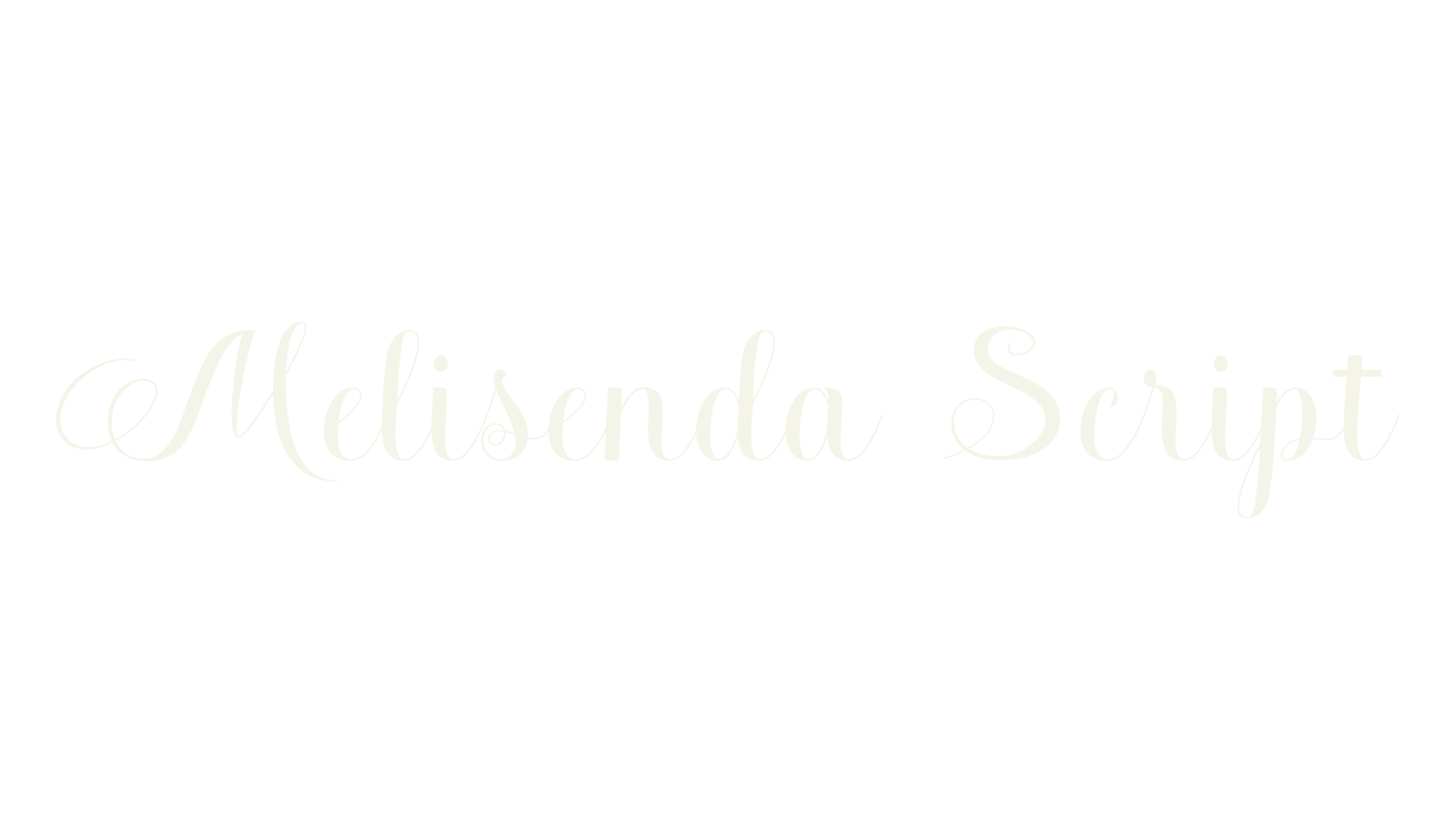 Melisenda Script, script font preview