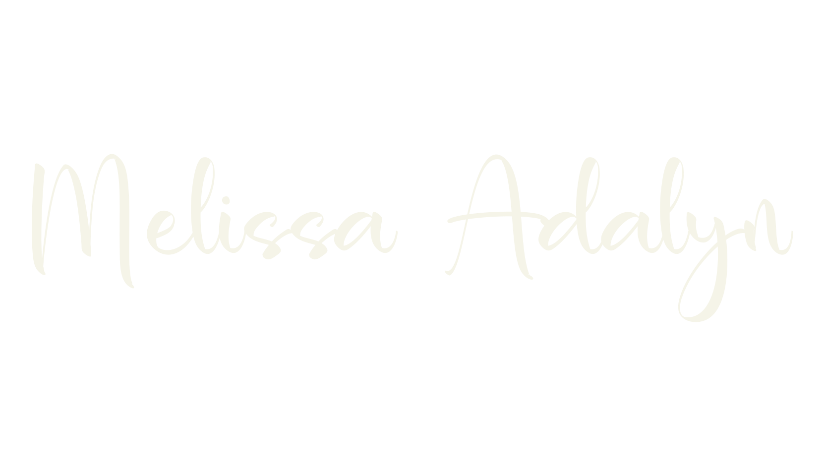 Melissa Adalyn, calligraphy font preview