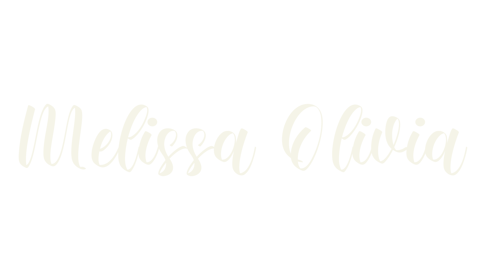 Melissa Olivia, lettering font preview