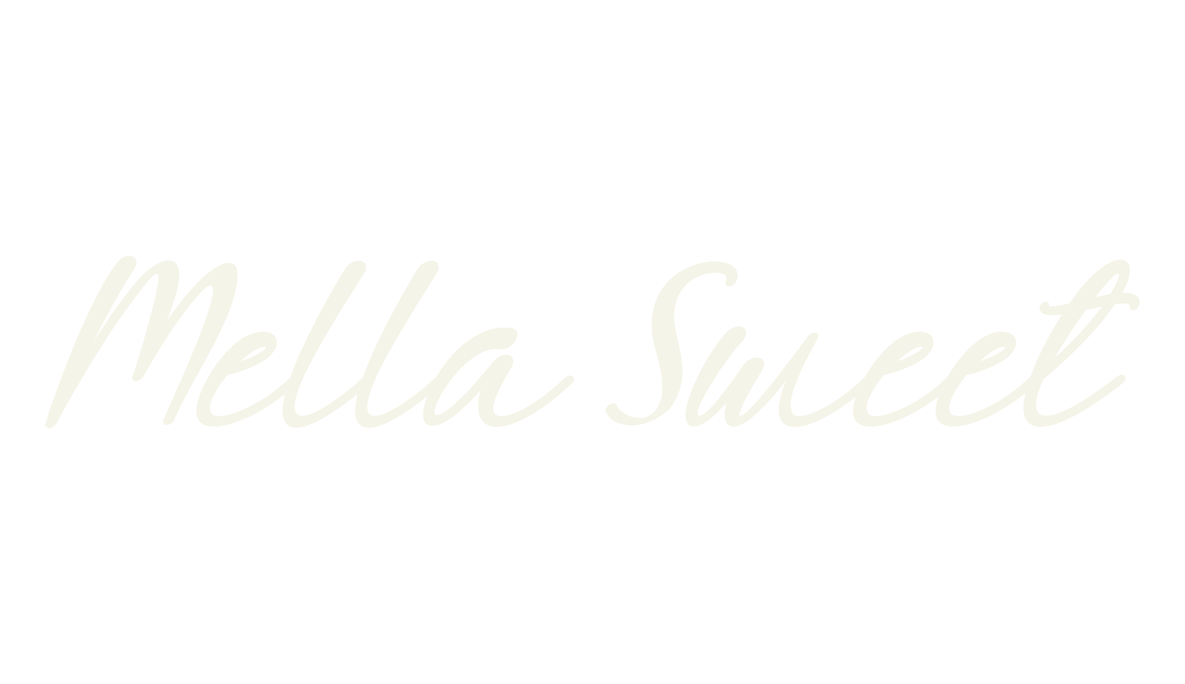 Mella Sweet, calligraphy font preview