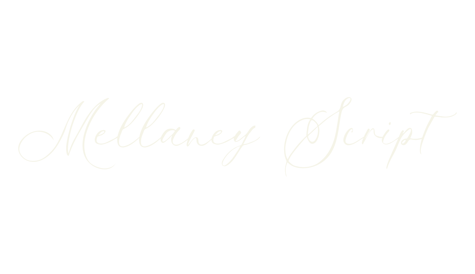 Mellaney Script, script font preview