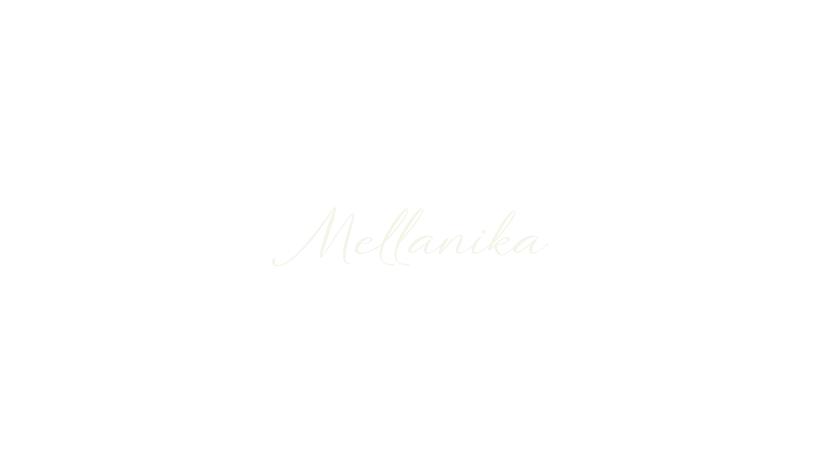 Mellanika, cursive font preview