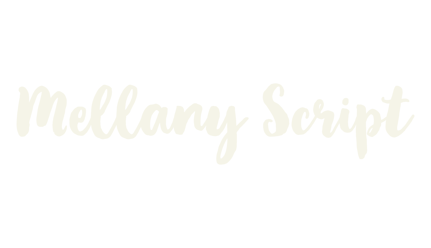 Mellany Script, calligraphy font preview