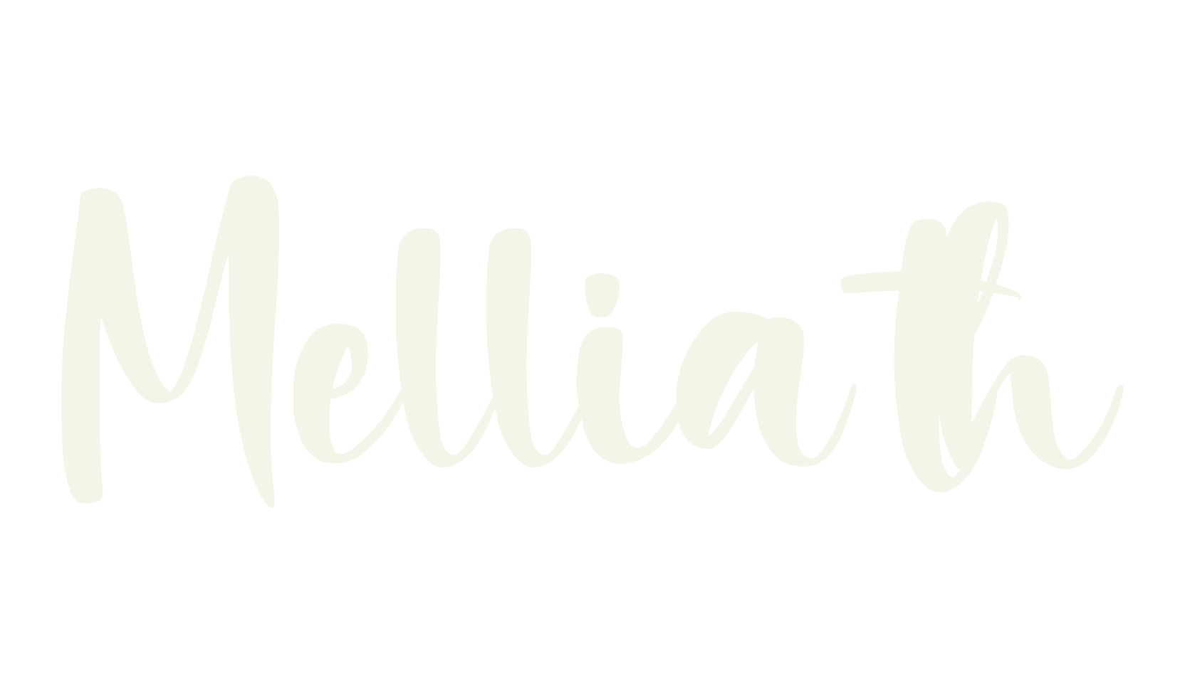 Melliath, cursive font preview