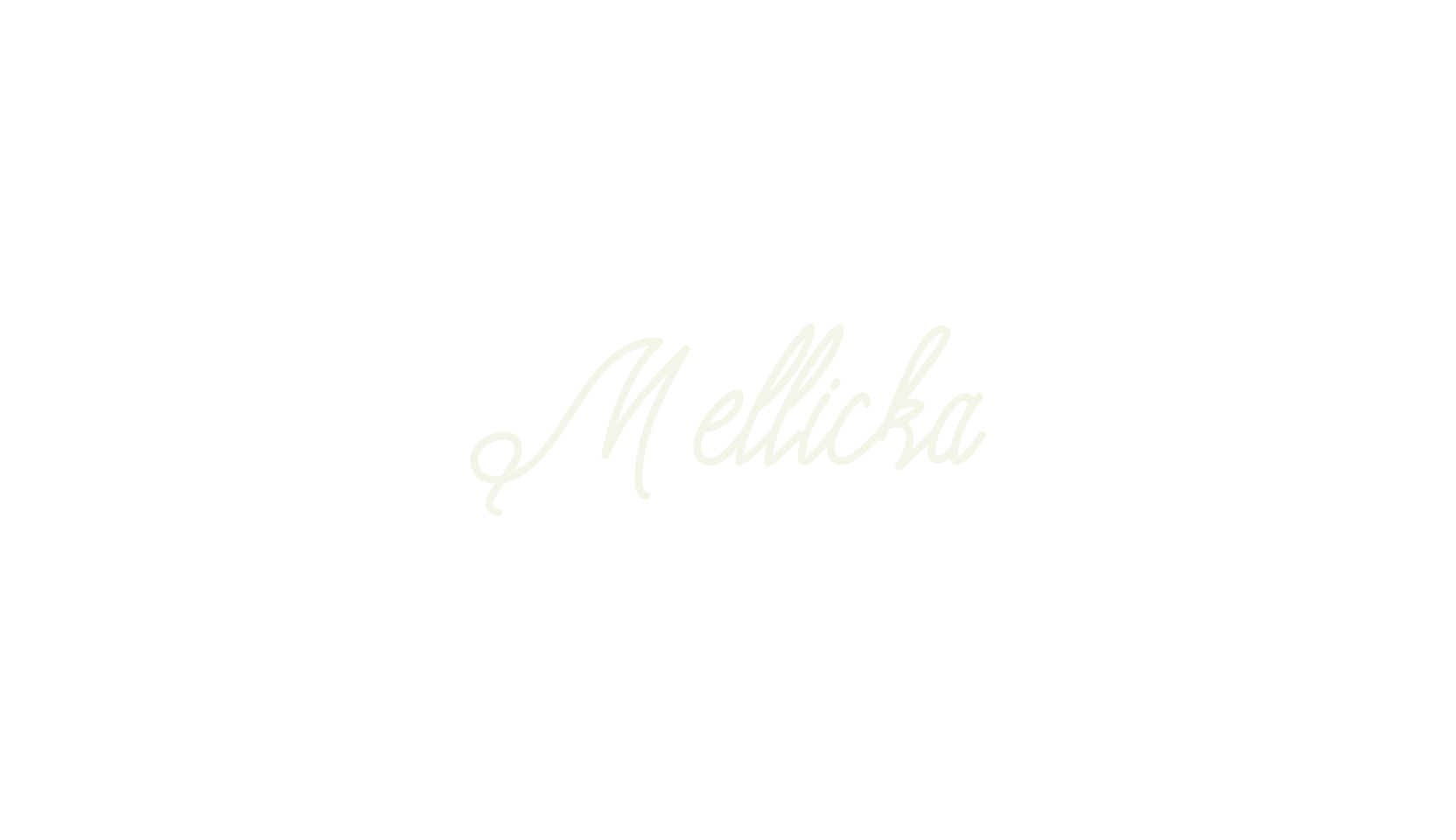 Mellicka, alphabet font preview