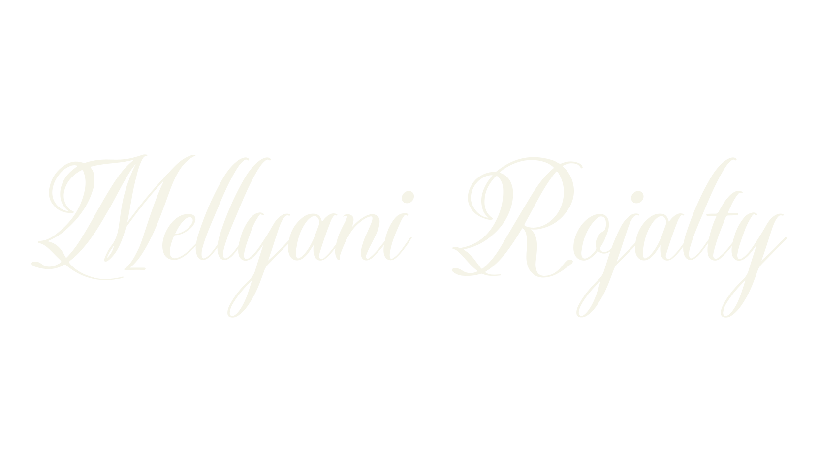 Mellyani Rojalty, calligraphy font preview