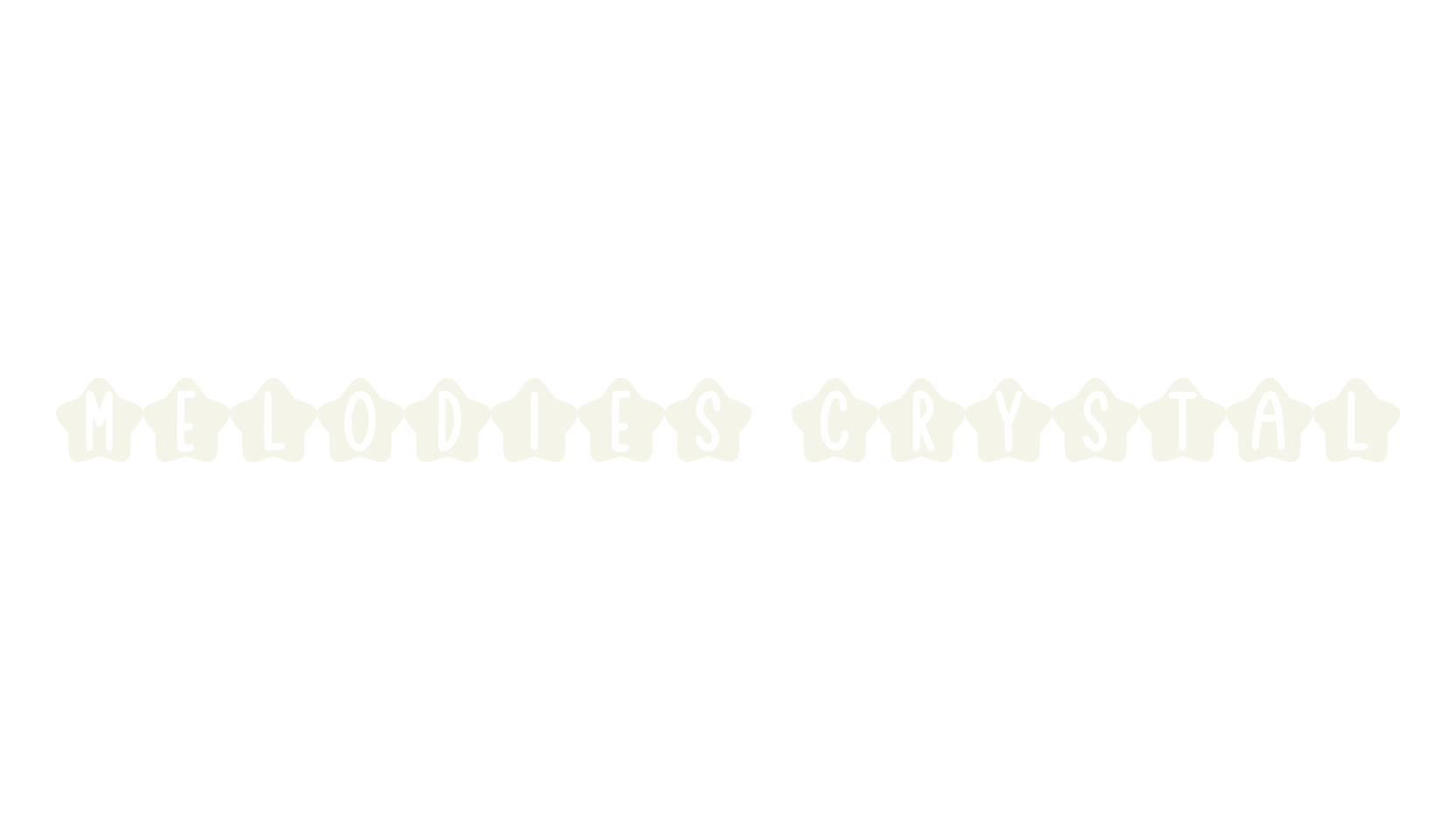 Melodies Crystal, fancy font preview