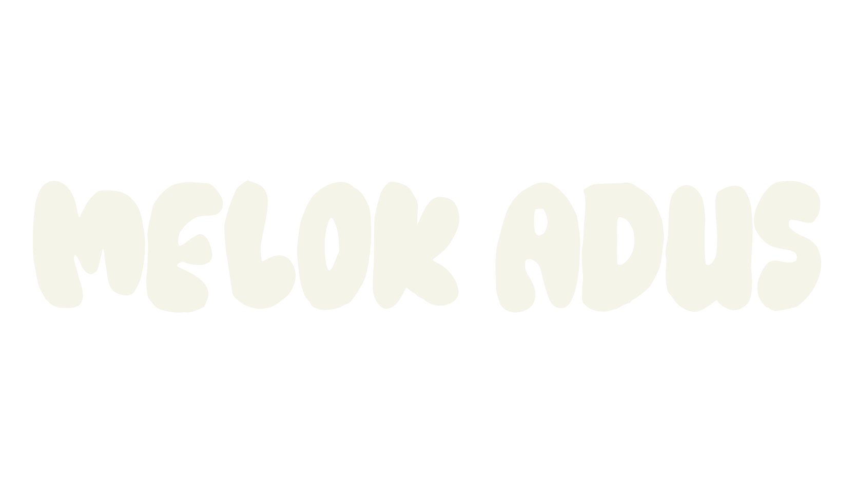 MELOK ADUS, cute font preview