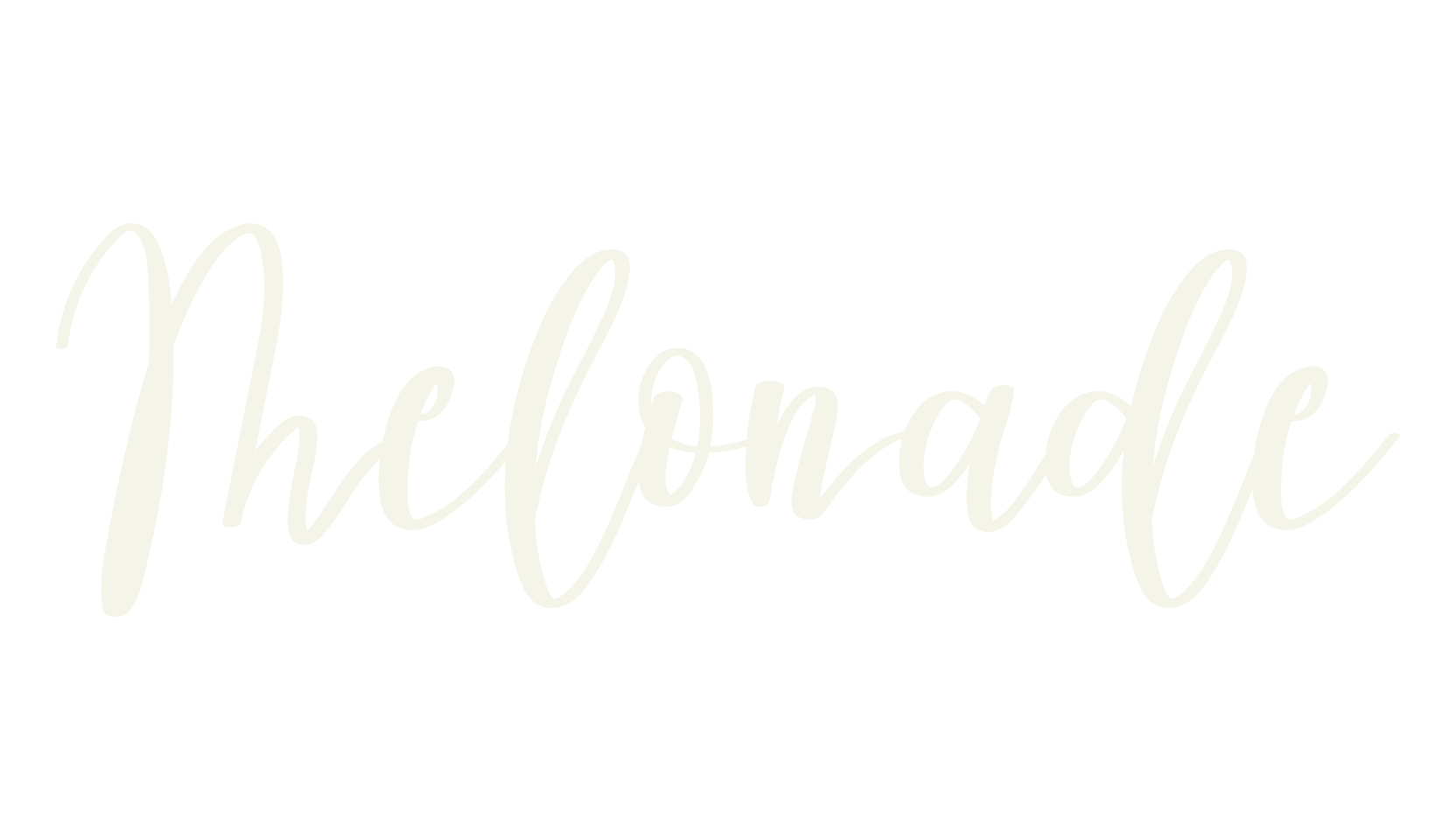 Melonade, cursive font preview