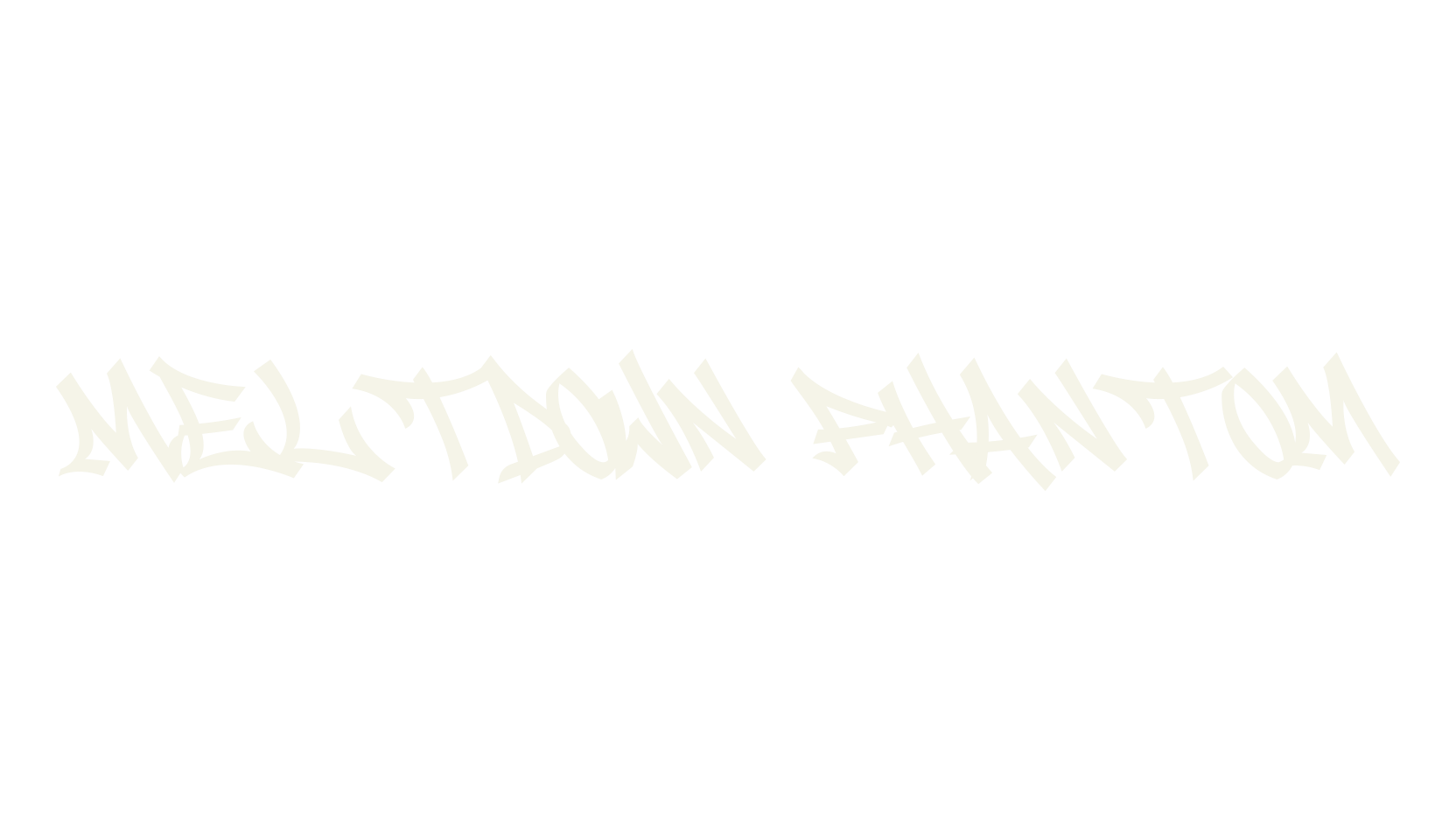 Meltdown Phantom, graffiti font preview