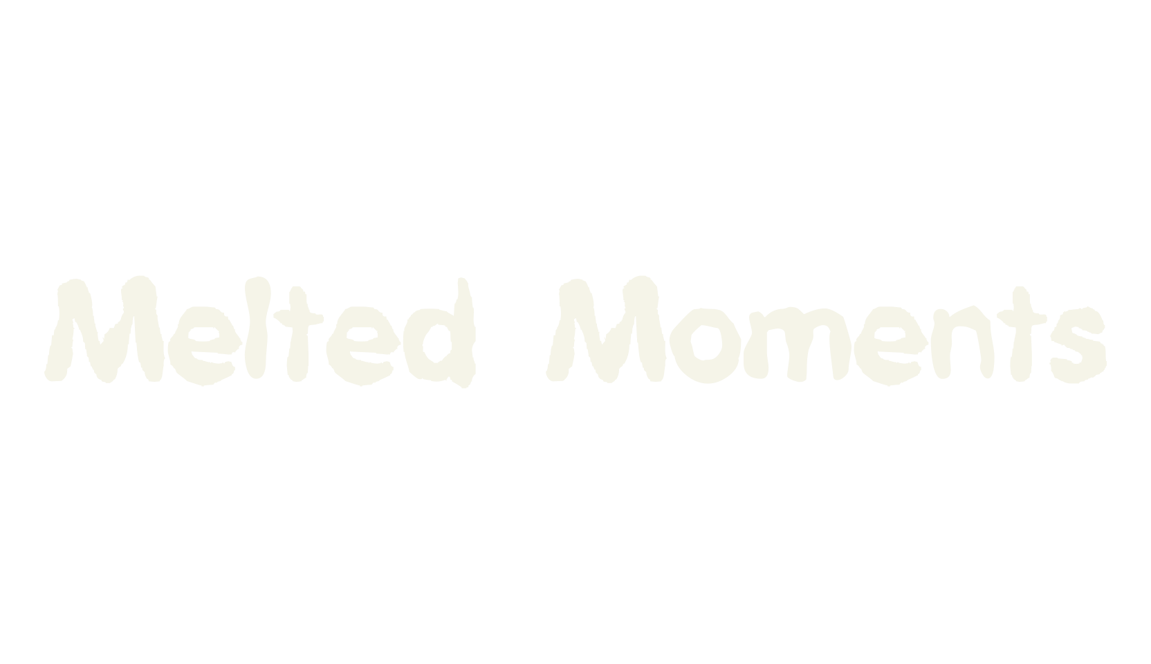 Melted Moments, display market font preview