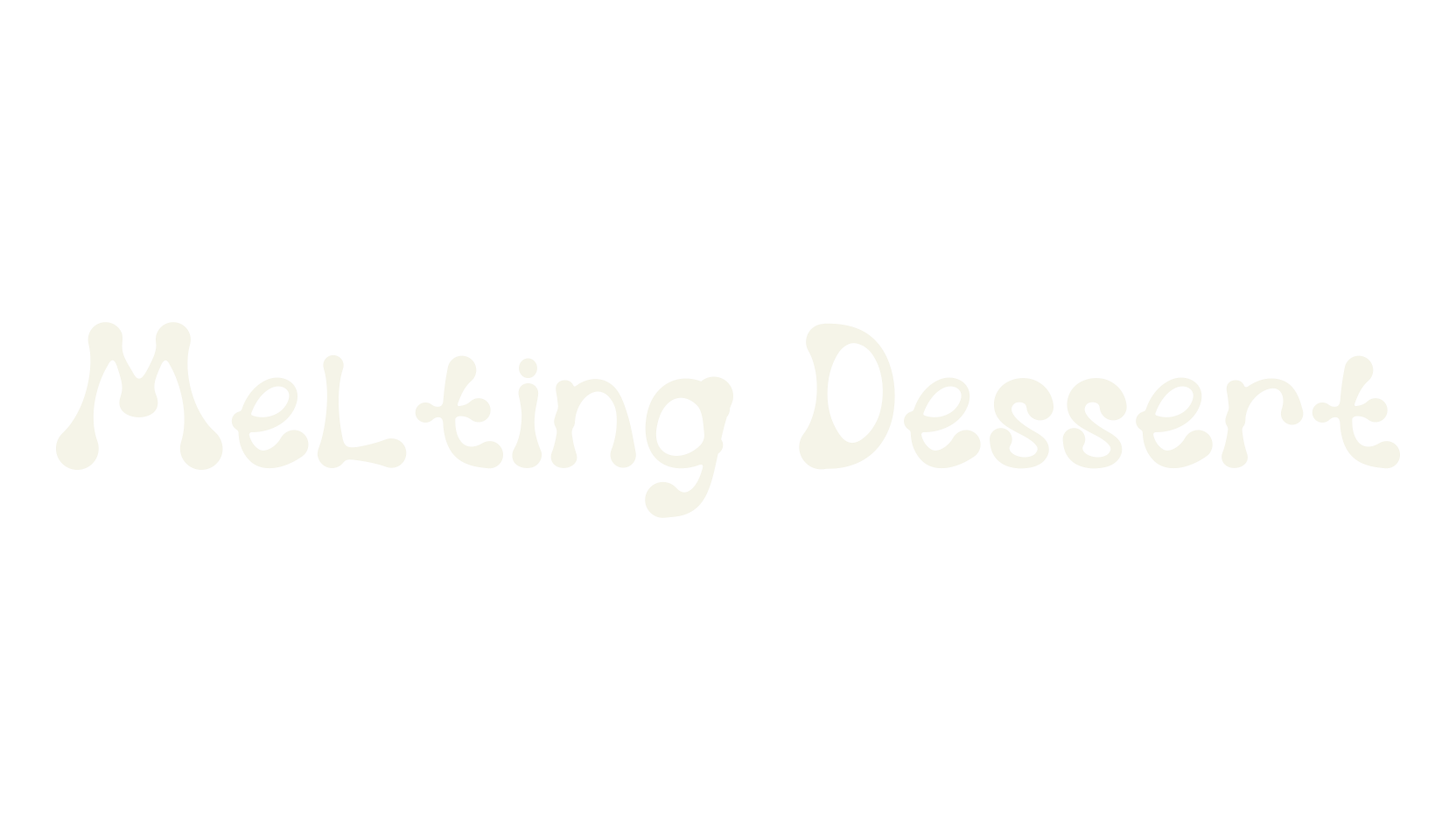 Melting Dessert, handwritten font preview