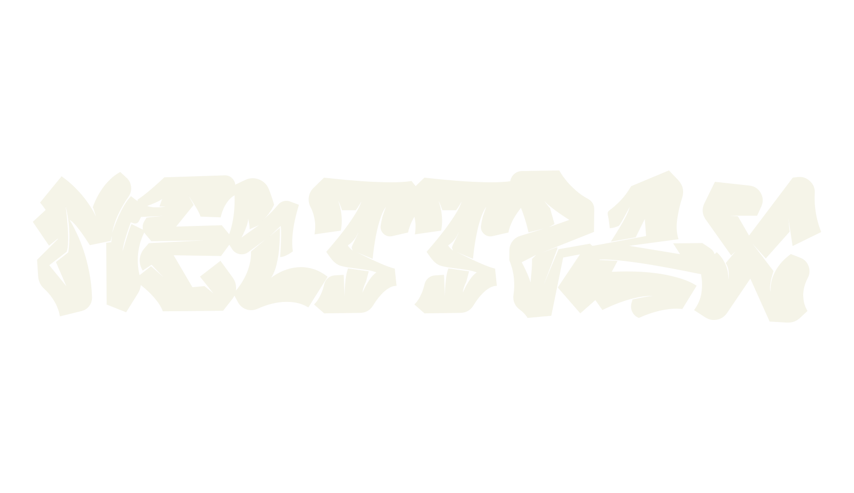 Melttrax, graffiti font preview