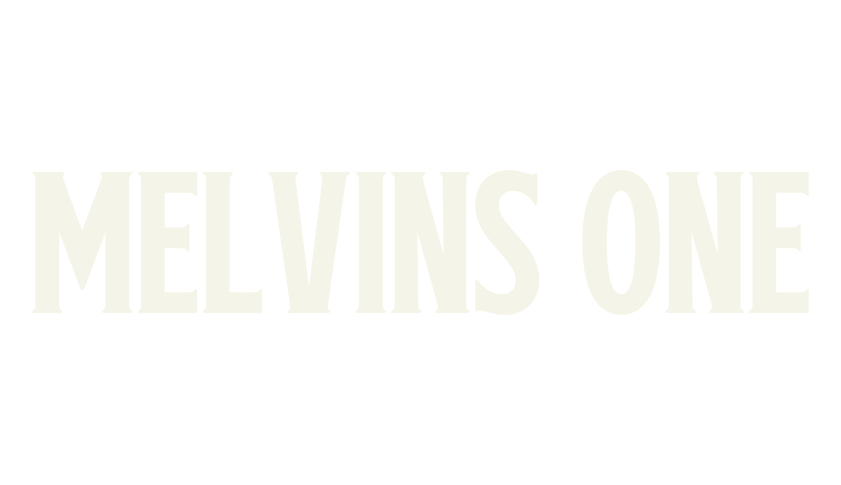 Melvins One, sports font preview