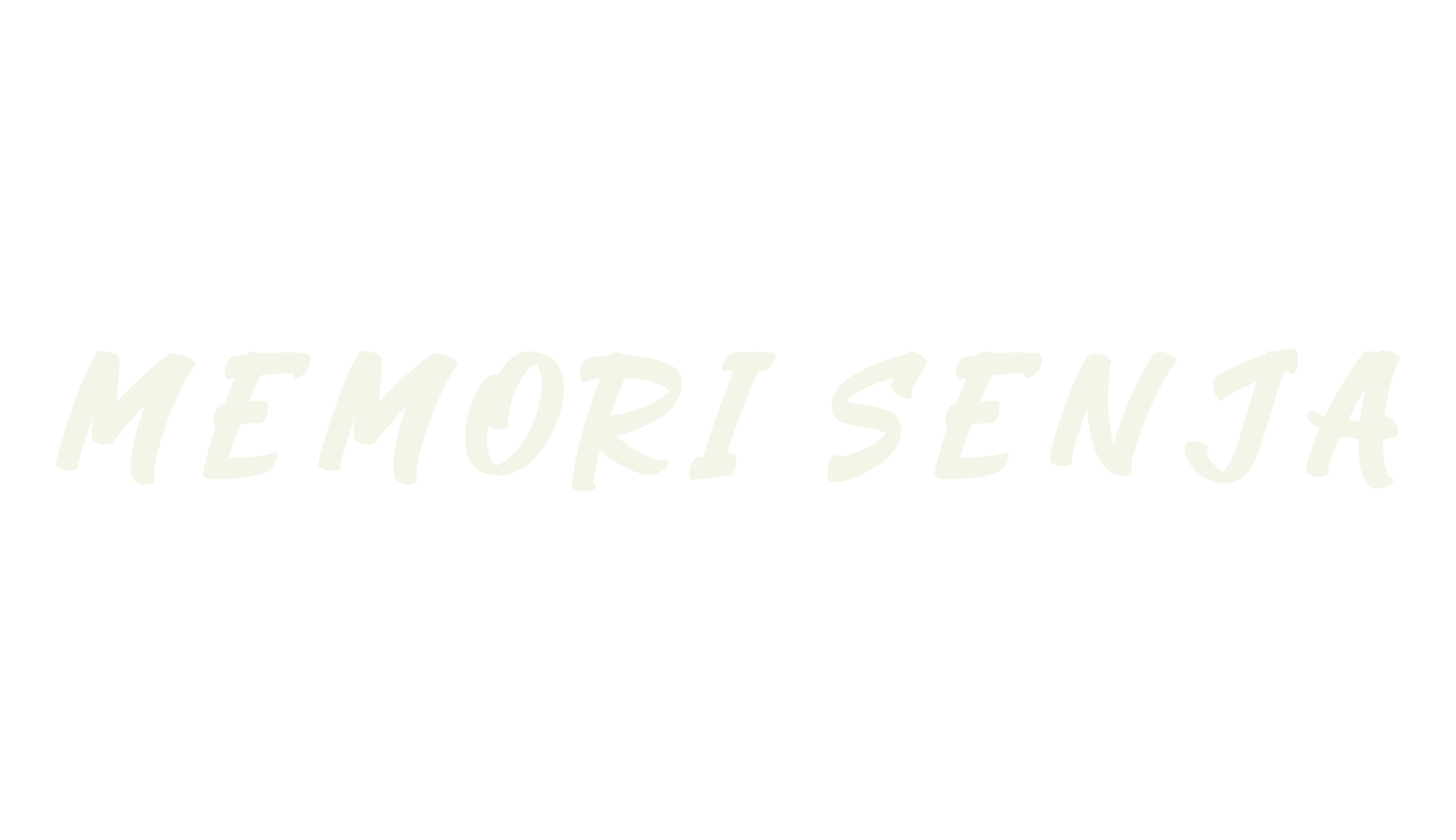 Memori Senja, retro font preview