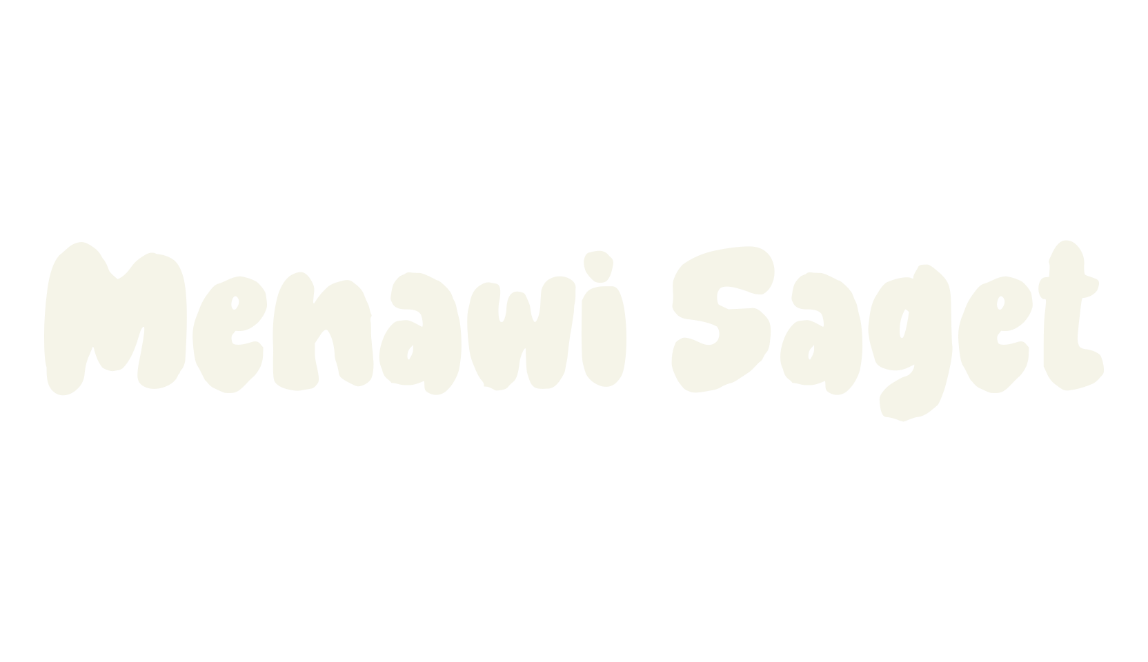 Menawi Saget, bold font preview