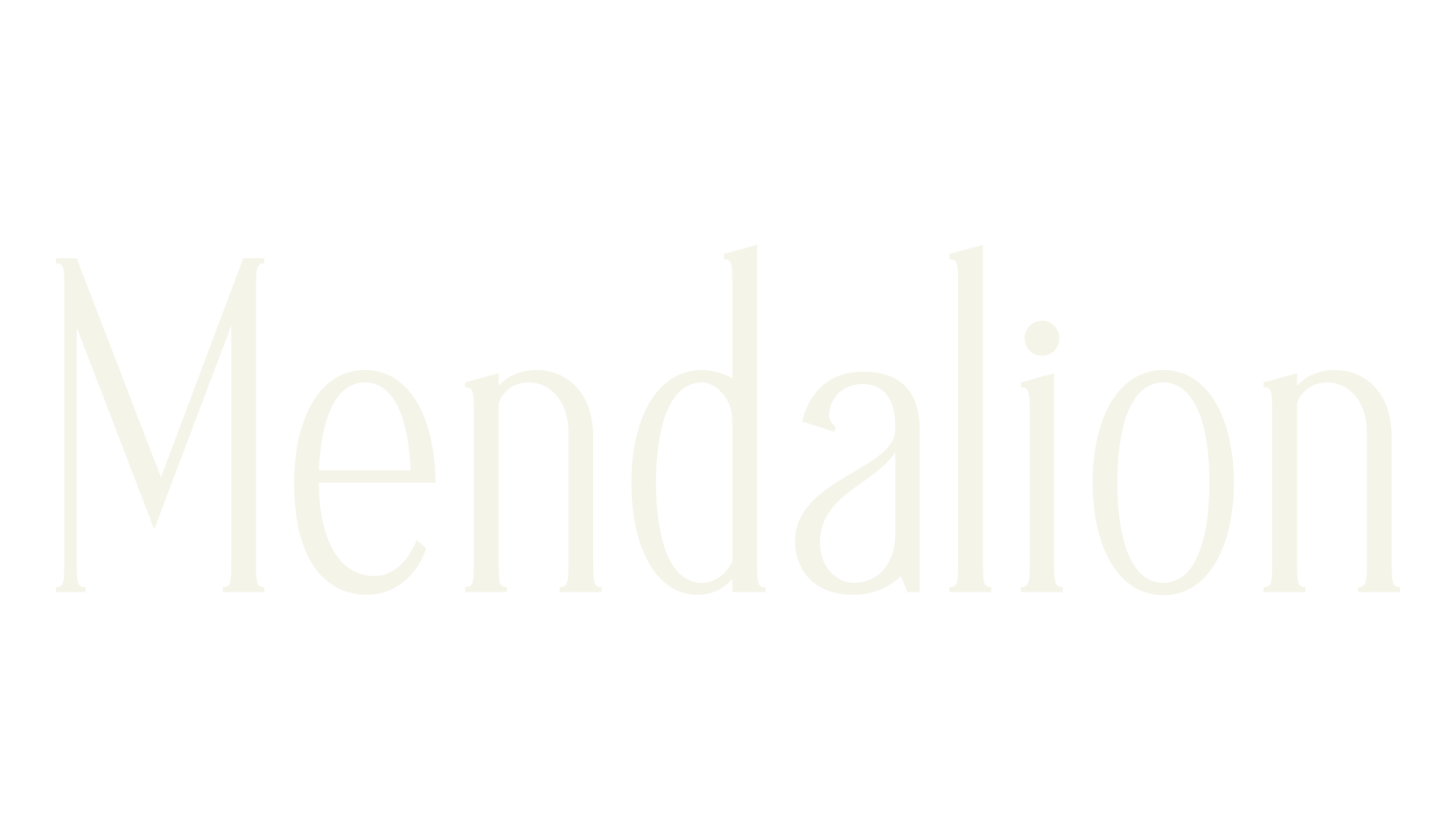 Mendalion, serif font preview
