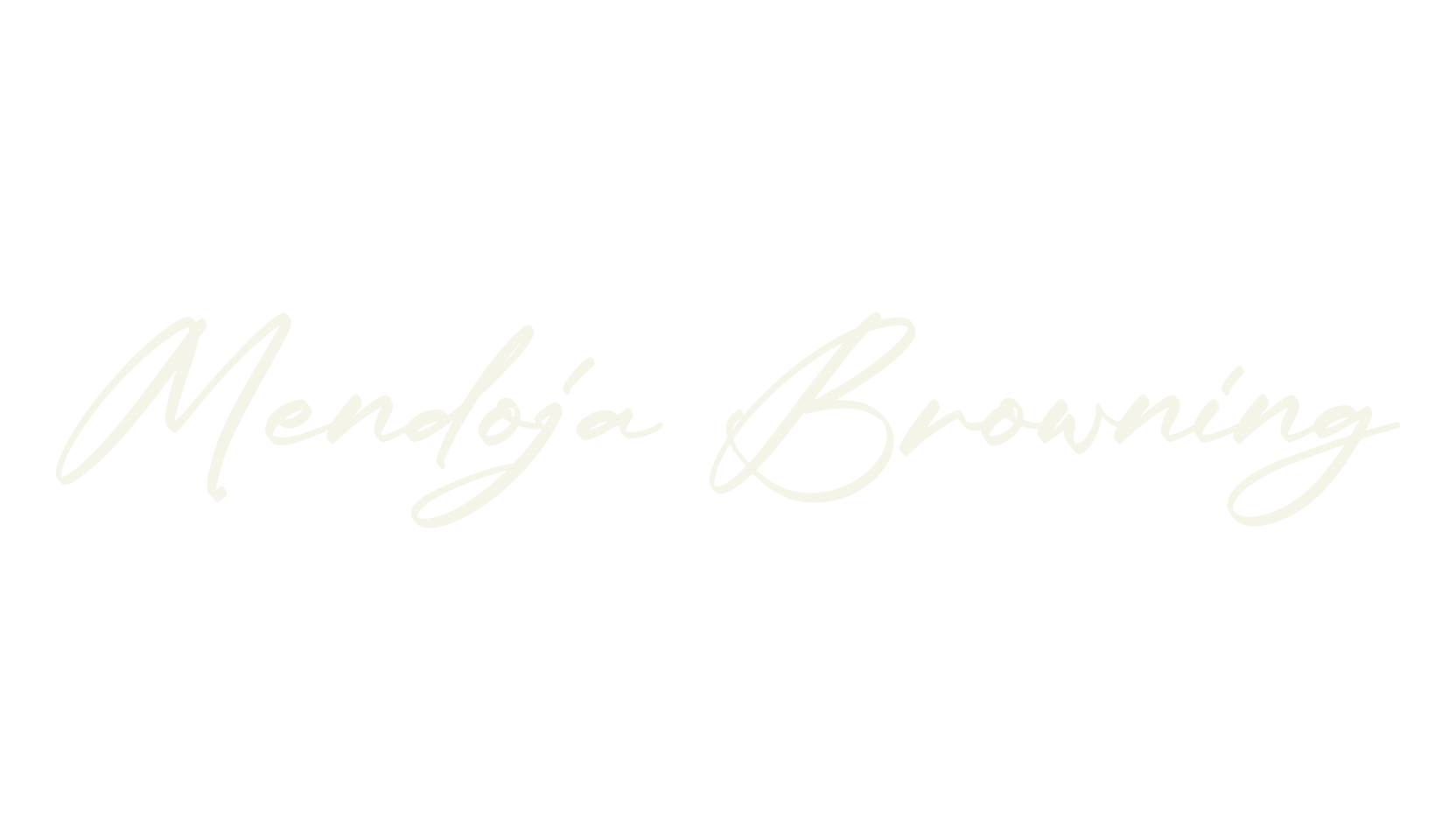 Mendoja Browning, script font preview
