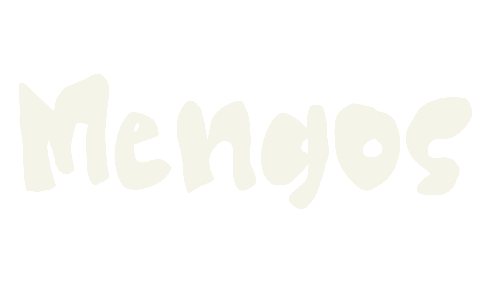 Mengos, bold font preview