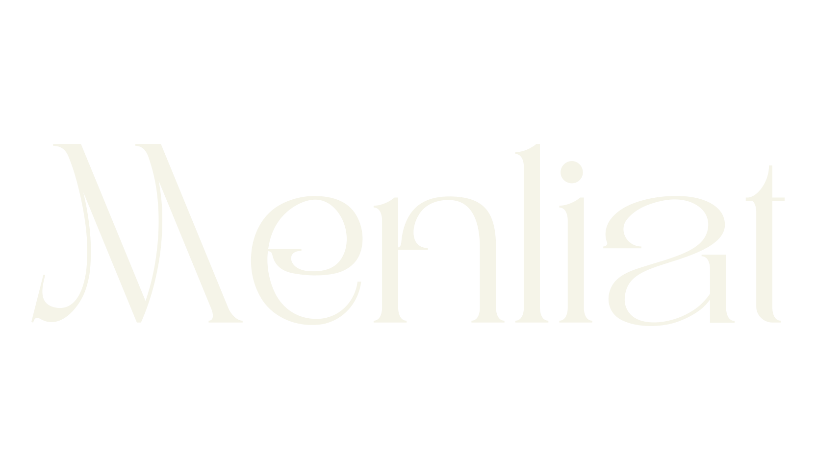 Menliat, serif font preview