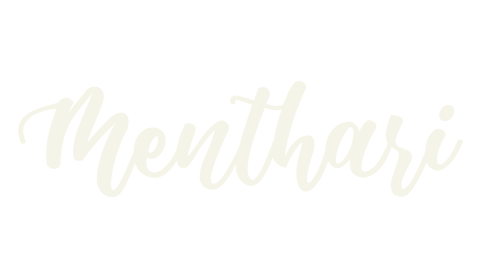 Menthari, lettering font preview