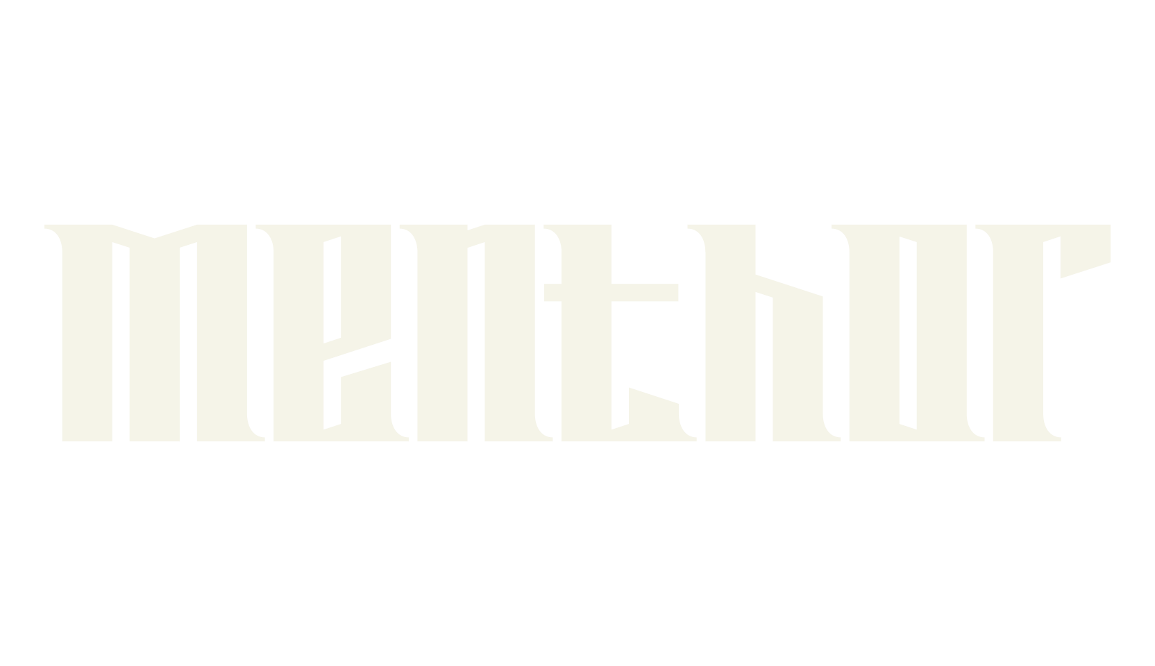 Menthor, death metal font preview