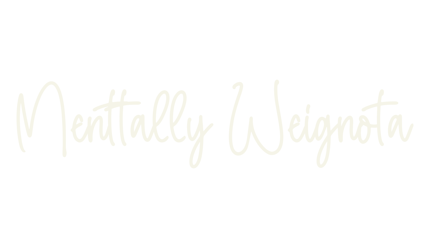 Menttally Weignota, calligraphy font preview