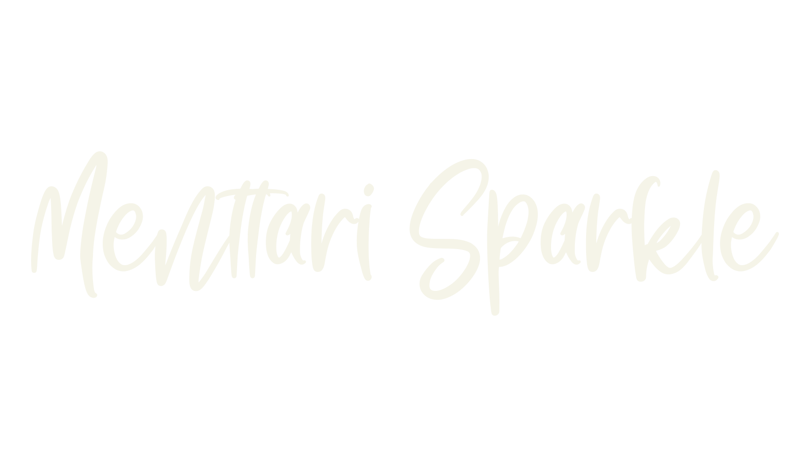 Menttari Sparkle, script font preview