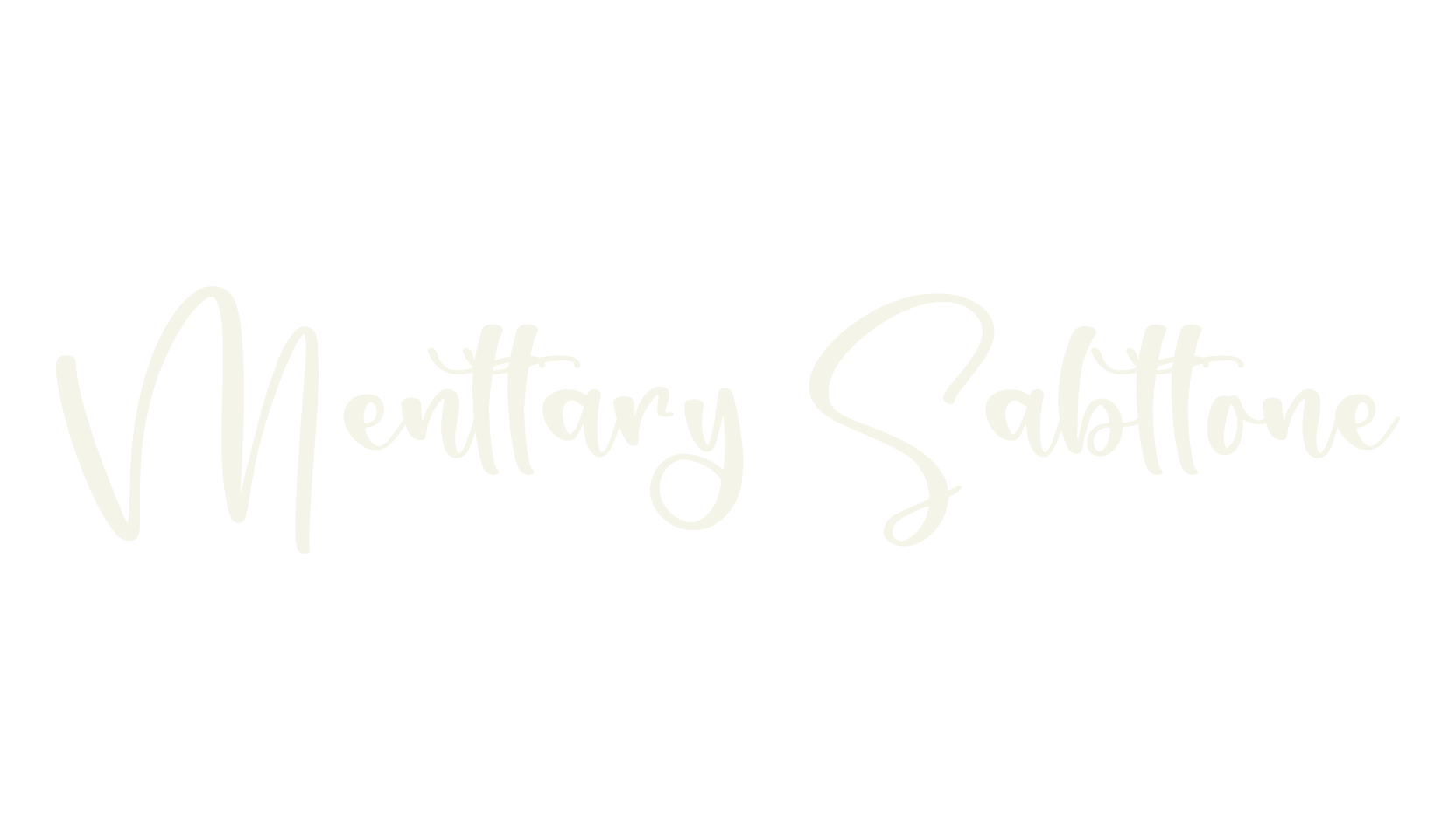 Menttary Sabttone, script font preview