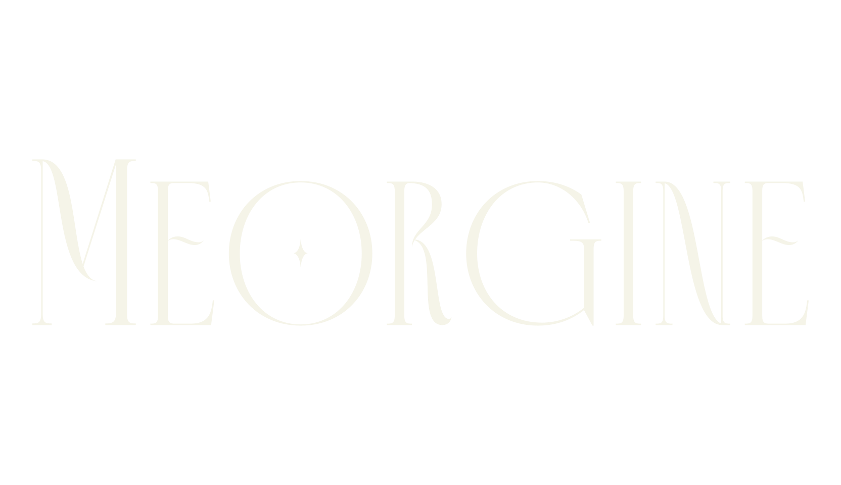 Meorgine, serif font preview