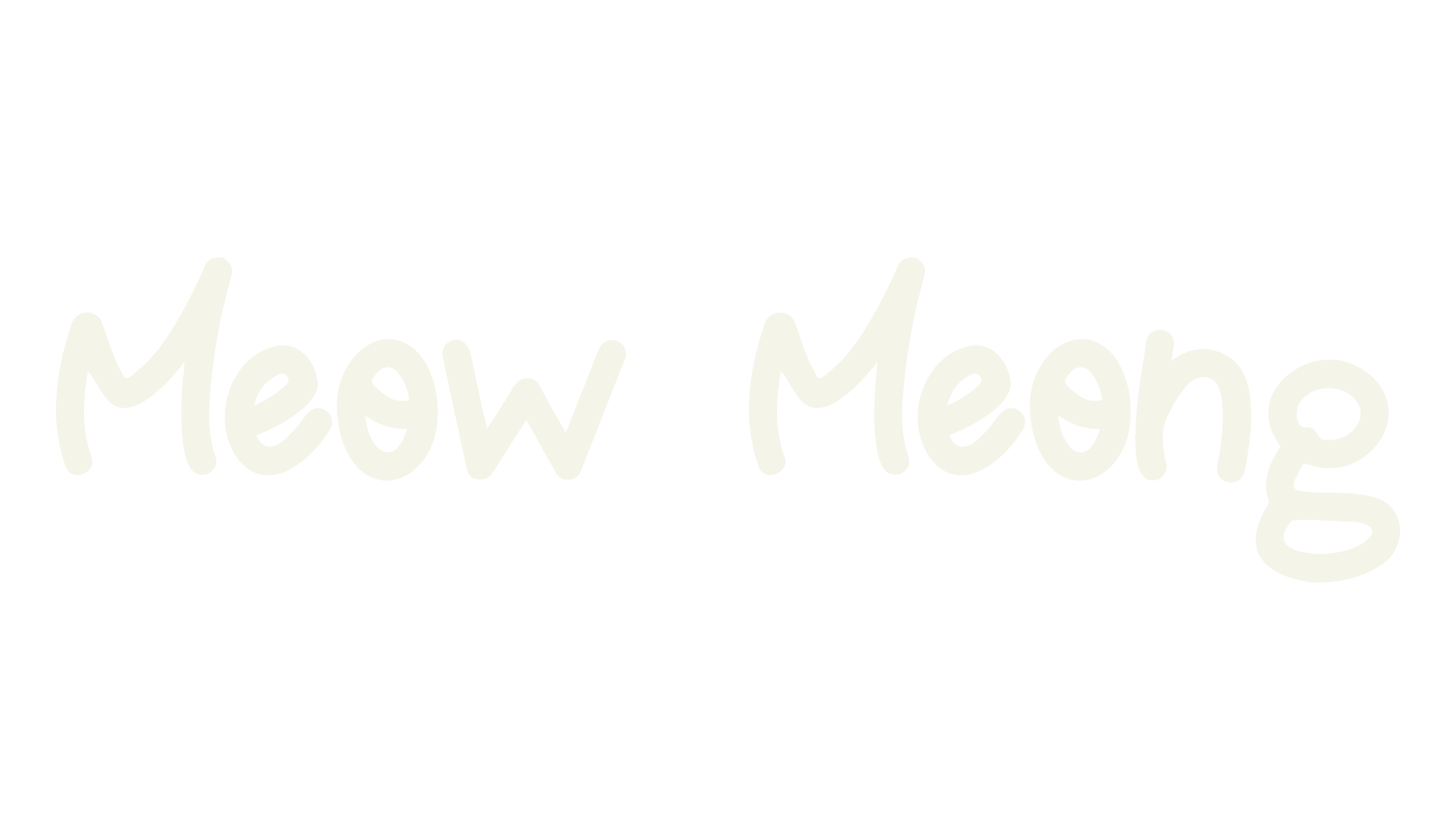 Meow Meong, sans serif font preview
