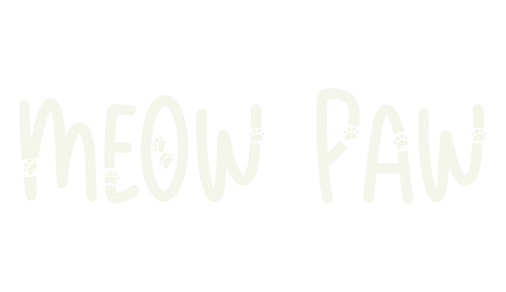 Meow Paw, cat font preview