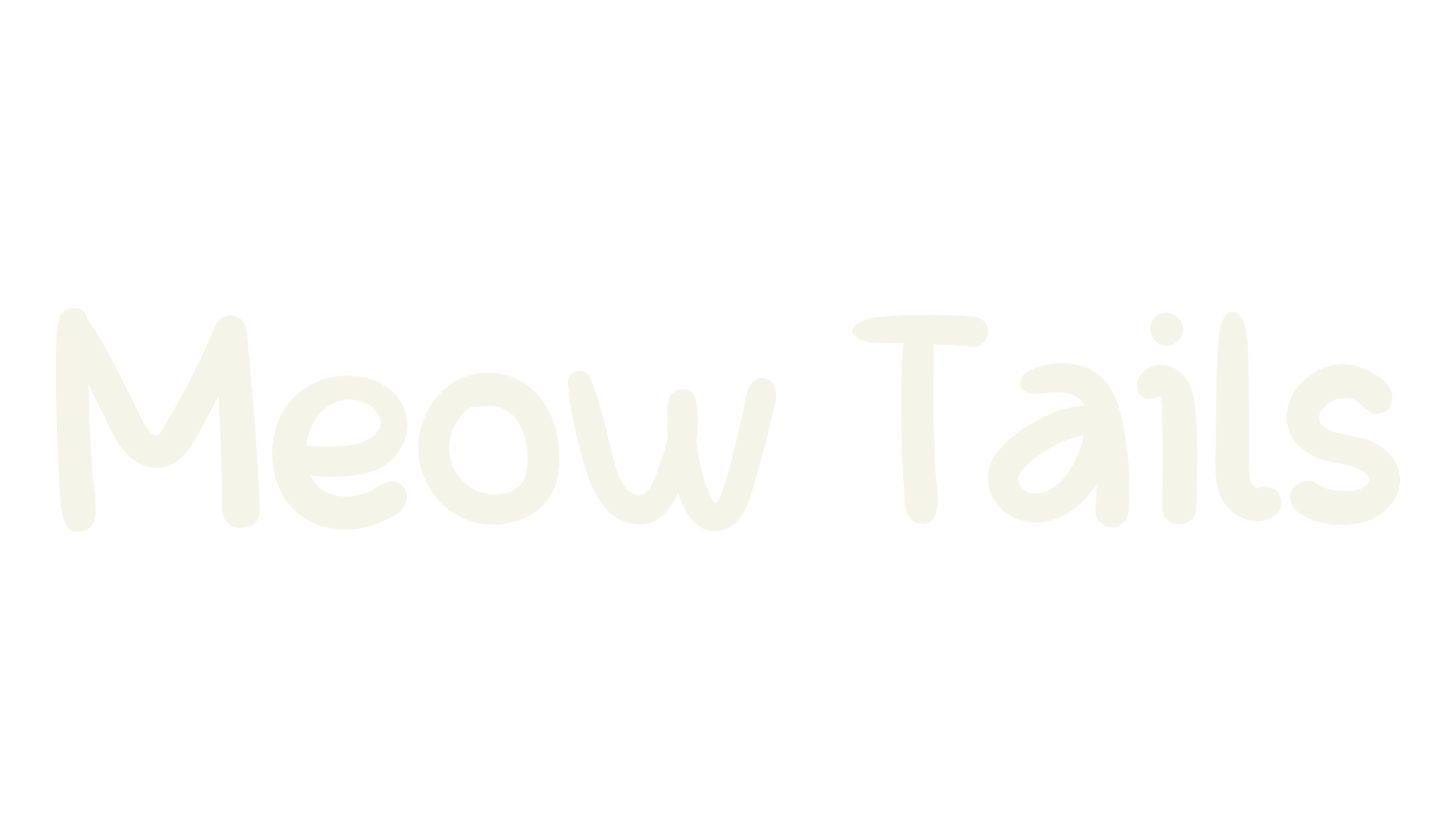 Meow Tails, pretty font preview