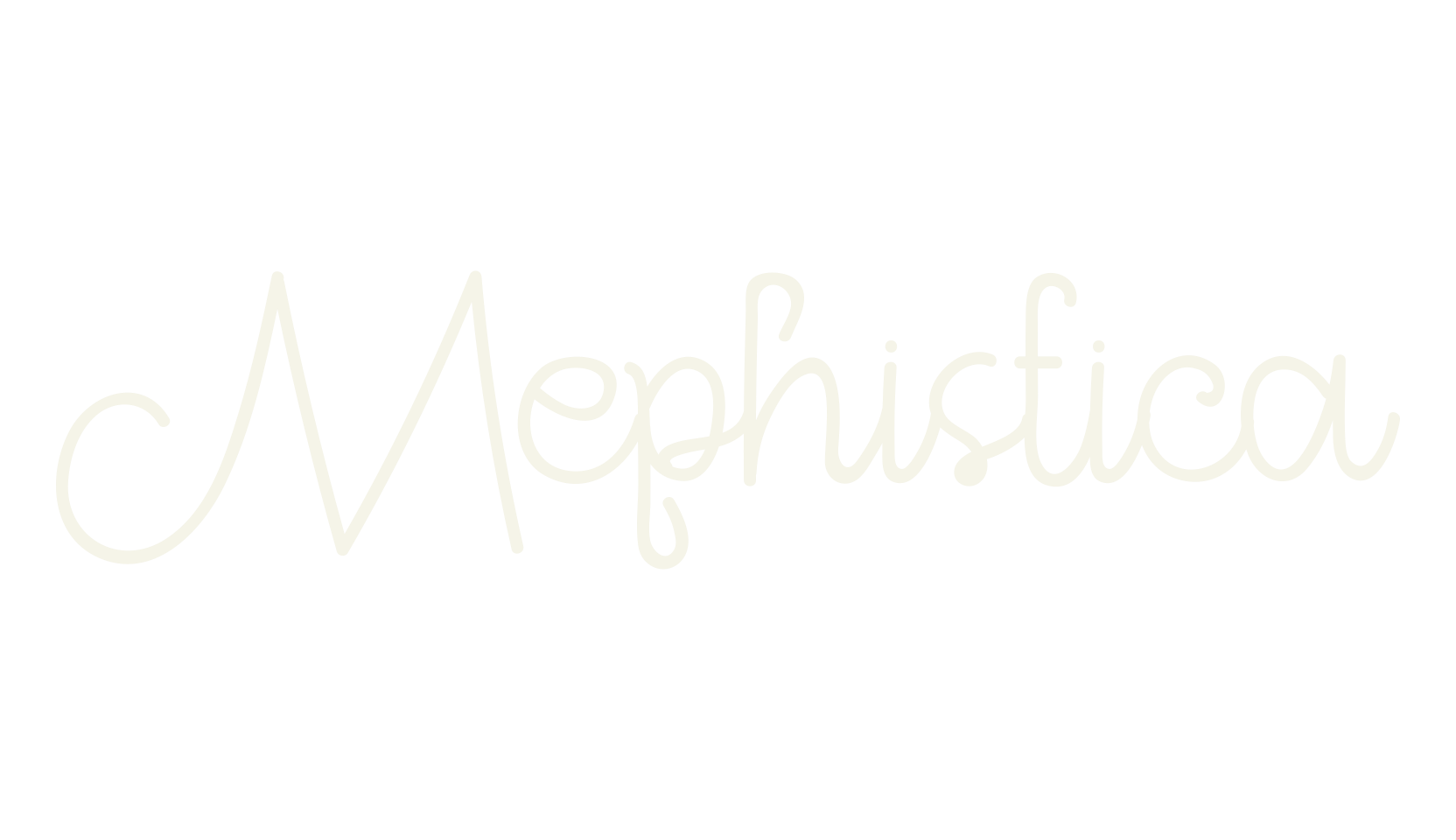 Mephistica, minimalist font preview