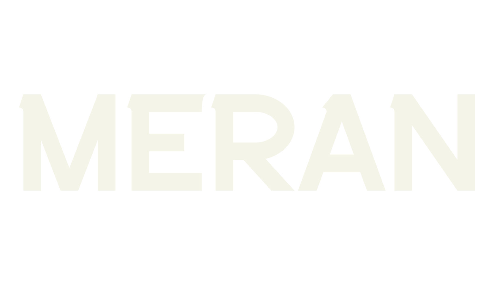 Meran, stylish font preview